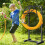 Long 45M Capacity Water Hose Stand With Flat base And 4 Securing 7