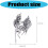 Unique Pegasus Brooch Made from High Quality Plated Alloy-A 4