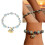 Elegant Agate Crystal Beaded Bracelet Glow in Dark Beads Bangle 2