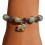 Elegant Agate Crystal Beaded Bracelet Glow in Dark Beads Bangle 5