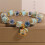 Elegant Agate Crystal Beaded Bracelet Glow in Dark Beads Bangle 6