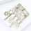 Versatile Compass Design Alloy Pin Suitable for Fashion-Silver 4