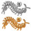 Single Vintage Centipede Studs Earrings Stainless-white king 2
