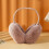 Khaki Winter Earmuffs Foldable Soft Puffy Ear Protection 4