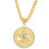 Gold or Silver Plated Chain Necklace with Dollar Sign 1