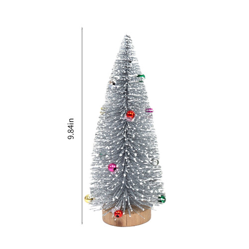 UHUYA Christmas Decor Silver Tree Desktop Door Gift 2