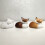 White Faux Fur Sleeping Fox Ornament 2.2 inch 4