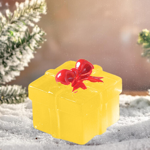 Mini Shatterproof Christmas Ornaments Yellow 12-Pack 2