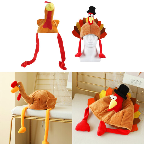 Kalkunhatt til Thanksgiving, stoff, én størrelse 1