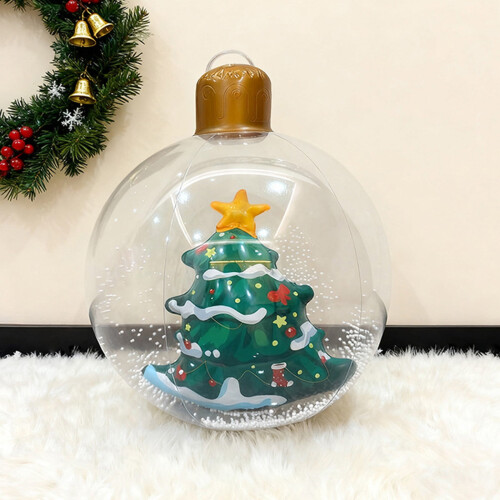 Aufblasbare Weihnachtskugel, 35 cm, PVC