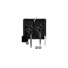 Olivia Garden SilkCut Matt Black Set Left HS 5,75 Zoll und Modellierschere 6,0 Zoll