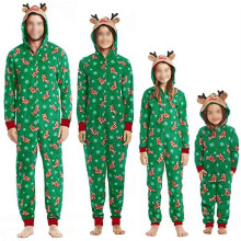 Family Matching Christmas Reindeer Hooded Onesies Set