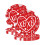 Heart Paper Plates Red White 40 Pcs 1