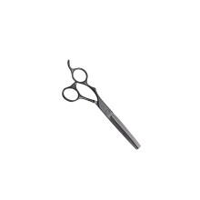 Olivia Garden SilkCut Pro Left 6,0 Zoll Matt Black Modellierschere Linkshand