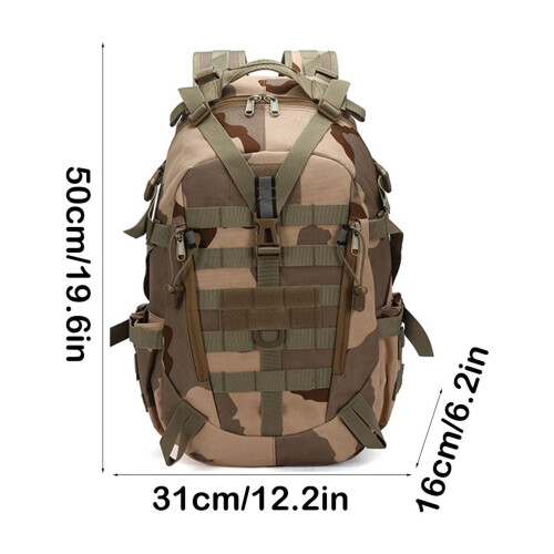 Wanderrucksack in Tarnfarben mit Hüftgurt, wasserabweisend 2
