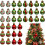 24er-Pack Weihnachtskugeln, 3 cm, lackierter, matter Kunststoff 3