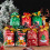 50 bolsas de dulces navideñas con cordón, 15x23cm 2