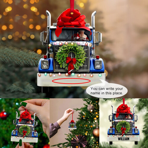 Weihnachtsbaum-Anhänger aus Acryl, 2022