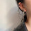 Boucles d'oreilles croix unisexes en acier inoxydable 4