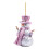 2025 Roze Sneeuwpop Acryl Kerstornament 1