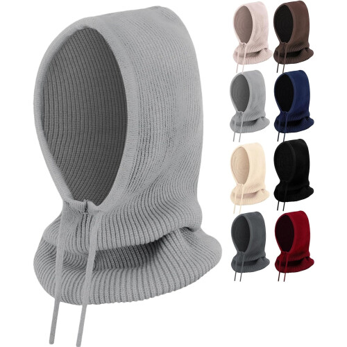 Strikket hetteskjerflue - ullblanding, unisex