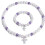 Set composto da collana e bracciale con croce da baseball per i tifosi. 1