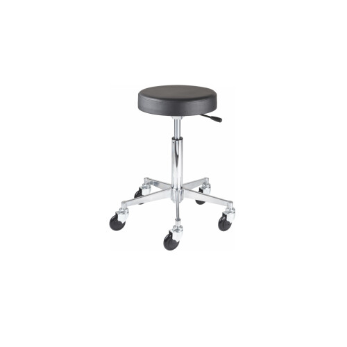 Efalock Rollhocker CLICTEC ROUND silber Sitzhöhe M