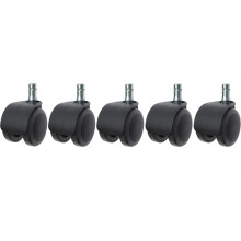 Efalock Laufrolle für Rollhocker Smooth ungebremst (5er-Pack)