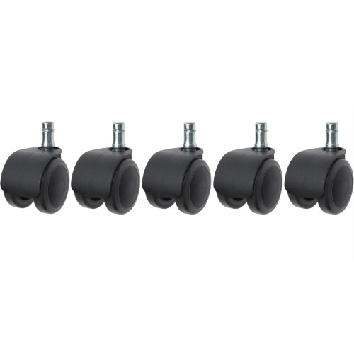 Efalock Laufrolle für Rollhocker Smooth ungebremst (5er-Pack)