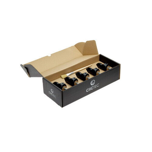 Efalock Laufrolle für Rollhocker CLICTEC schwarz 5er-Set