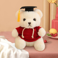 Graduation Bear Doll Soft Plush Doctoral Gown 23cm