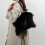 Γυναικεία τσάντα Tote από ψεύτικη γούνα 33x16x29cm 3