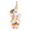 Fluffy stående julemandsfigur dekoration 1