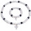 Set composto da collana e bracciale con croce da baseball e zirconi 1