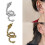 Dragon Ear Cuff Clip-On Guld/Sølv Legering 4