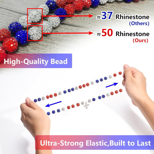 Set composto da collana e bracciale con croce da baseball per i tifosi. 1