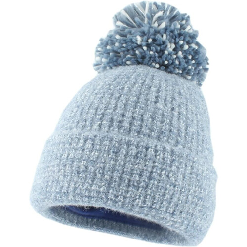 Women's Knitted Winter Set Scarf Hat Gloves Solid Color 1