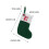 Mini meia de Natal com inicial – Tricotada, 18 cm 2