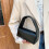 PU-læder clutch til kvinder – sort cylinderhåndtaske 5