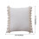 Polyester decorative pillow cover beige45x45cm 3