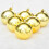 6 goldene Weihnachtskugeln, 10 cm bruchsicherer Baum 2
