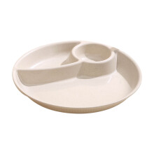 Búzaszalma 3 rekeszes vacsoratányér 26 cm