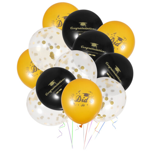 Graduation Balloons Set with Ribbon