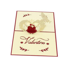 3D Pop Up Valentine's Day Card for Women and Men 10 Pack