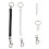 Set de 4 brelocuri retractabile cu arc 2