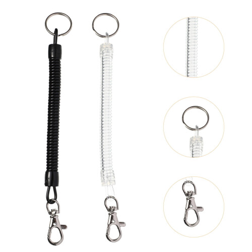 Set de 4 brelocuri retractabile cu arc 1