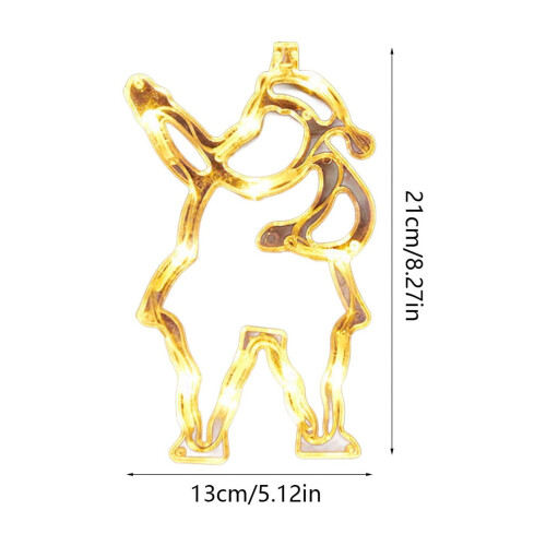 Battery LED Christmas Window Lights – Warm White Snowman 2