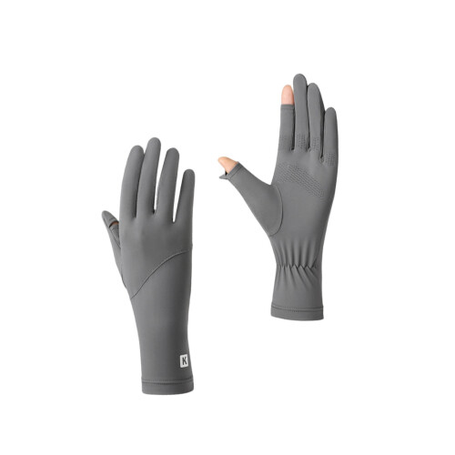 Damehandsker med issilke solcreme UPF50+