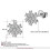 Snow Stud Earrings for Women Gold Plated Austrian Crystal 2 3
