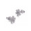 Snow Stud Earrings for Women Gold Plated Austrian Crystal 2 4